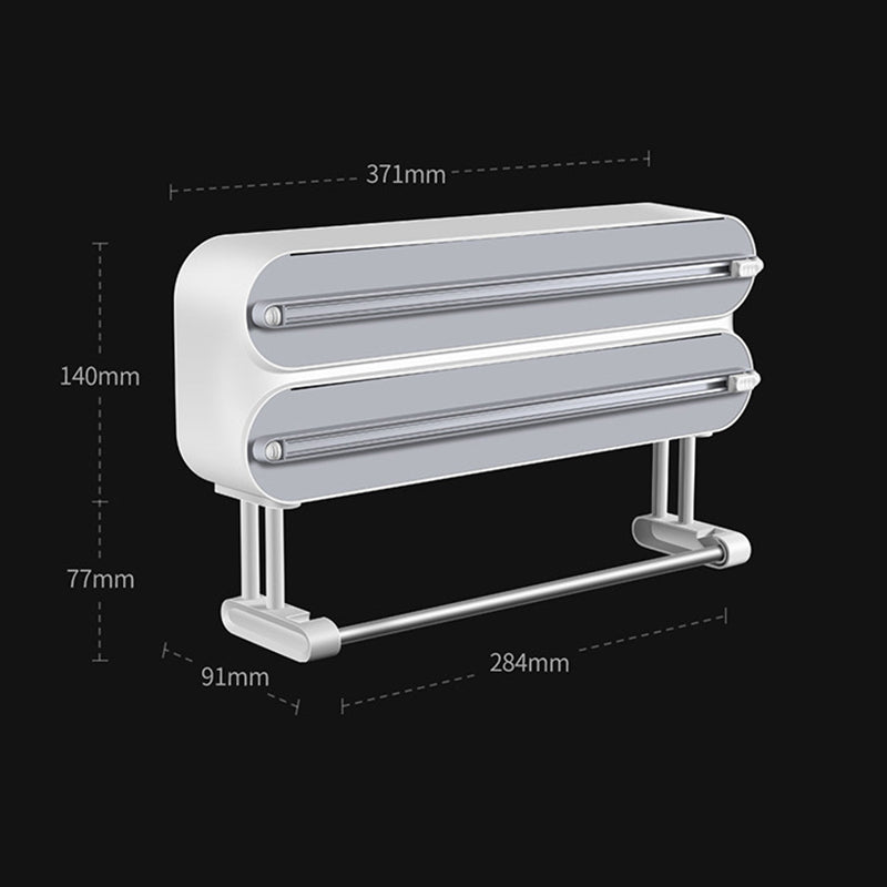 Wall-mounted plastic film cutter Adjustable baking tin paper cutter