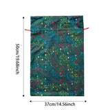 Christmas gift bag, gold foil five pointed star children's gift bag, Dutch velvet rainbow drawstring gift bag eprolo