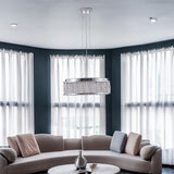 Modern Crystal Ceiling Light – Round Flush Mount Chandelier