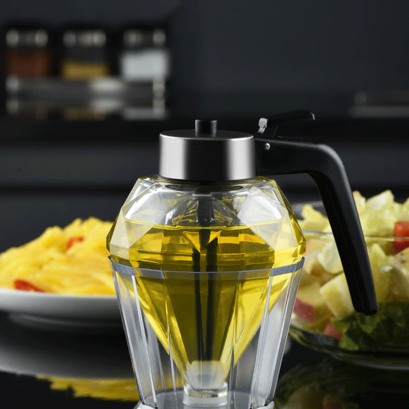 Diamond glass oil pot small oil bottle oil tank Julia M Home & Kitchen