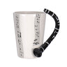 Guitar Ceramic Cup Personality Music Note Milk Juice Lemon Mug Coffee Tea Cup Home Office Drinkware Unique Gift
