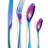 Luxury 24-Piece 304 Stainless Steel Cutlery Set - Dishwasher Safe Silverware Julia M Home & Kitchen
