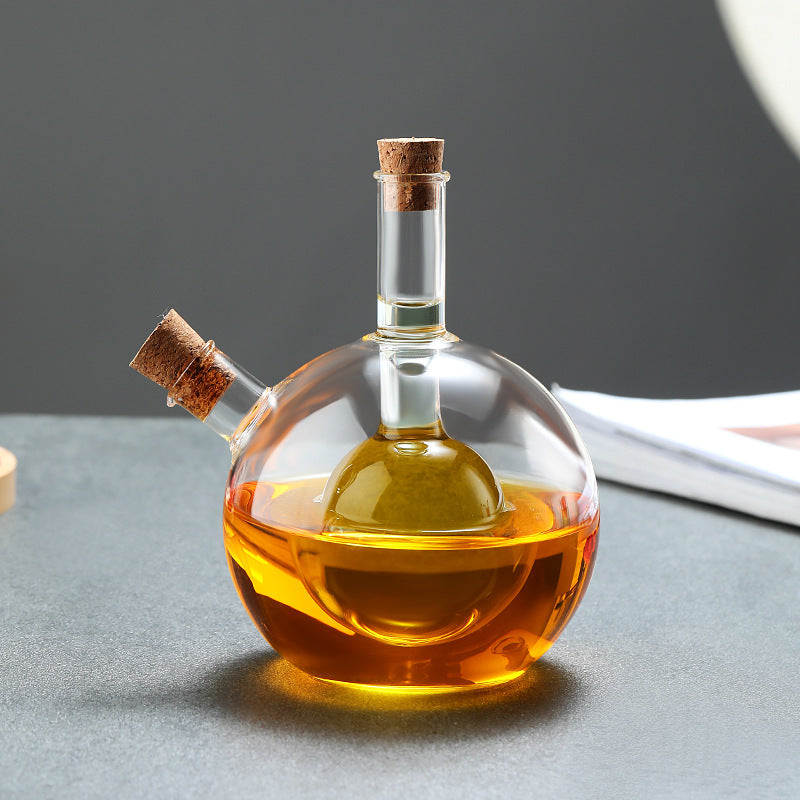 Kitchen Storage Sealed Bottles, Double-layer 2-in-1 Glass Bottles, Oil, Vinegar, Sauce, Seasoning Bottles, Kitchen Tools Julia M Home & Kitchen