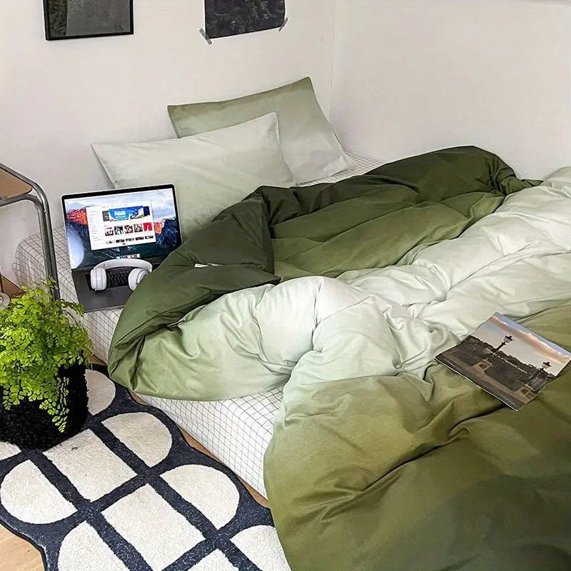 Washed Cotton Bedding Set for Student Dorms - 4-Piece Collection Julia M Home & Kitchen