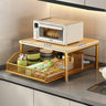 Modern Kitchen Microwave Shelf – Space-Saving Countertop Storage for Appliances, Elegant Design eprolo