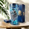 Colored glass bottle beer glass