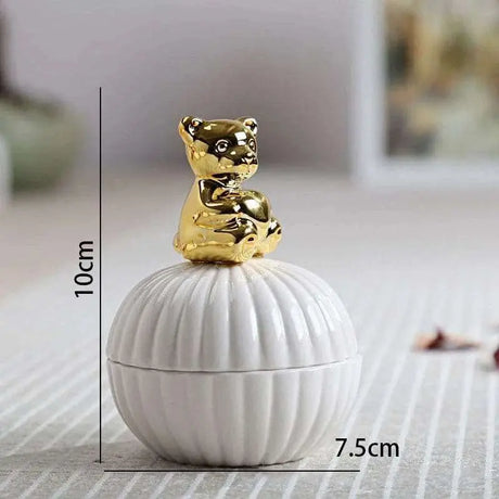 Eco-Chic Ceramic Animal Jar - Julia M LifeStyles