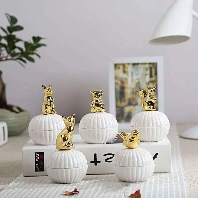 Eco-Chic Ceramic Animal Jar - Julia M LifeStyles