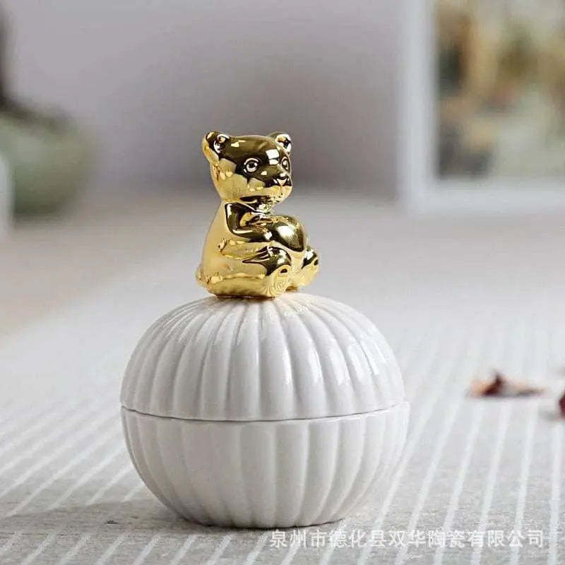 Eco-Chic Ceramic Animal Jar - Julia M LifeStyles
