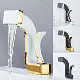 Eco-Friendly Gold and White Single Handle Faucet - Julia M LifeStyles