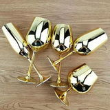 Sophisticated Electroplated Gold Crystal Champagne Glass - Julia M LifeStyles
