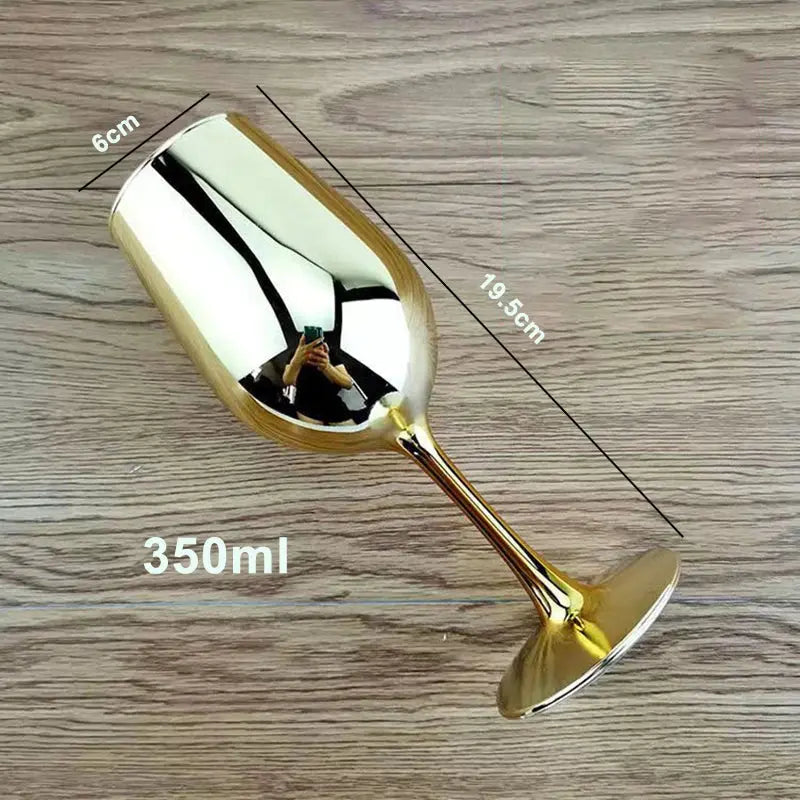Sophisticated Electroplated Gold Crystal Champagne Glass - Julia M LifeStyles