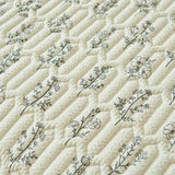 Elegant Beige Floral Reversible Quilt Set - Twin/Queen Size Julia M LifeStyles