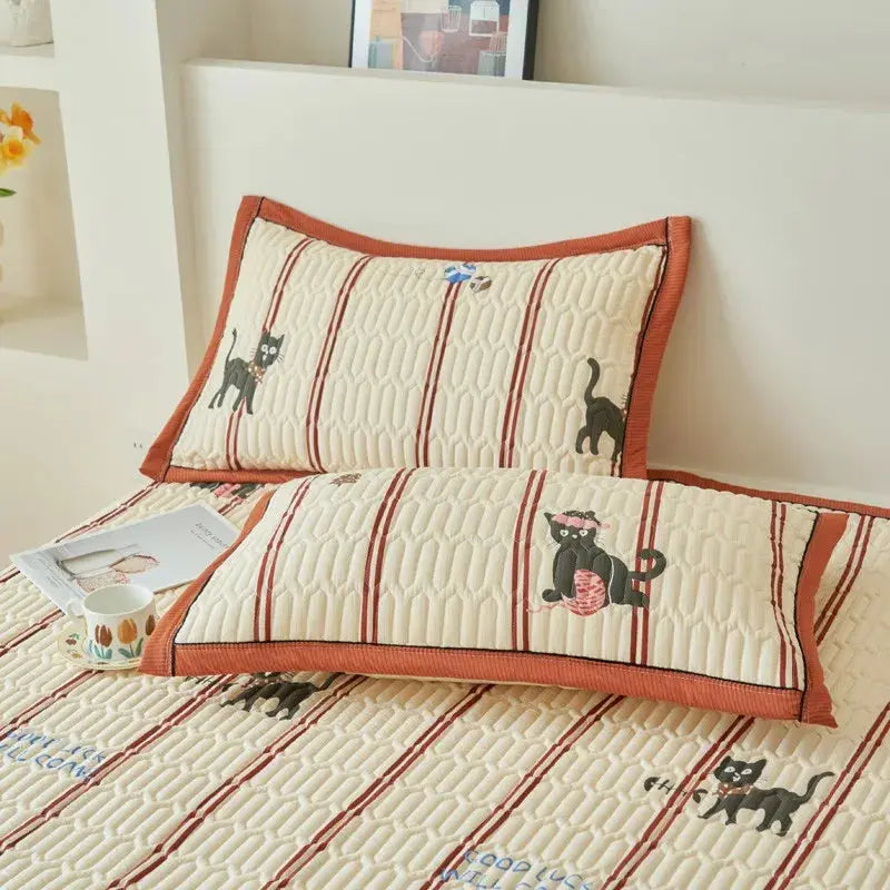 Elegant Beige Floral Reversible Quilt Set - Twin/Queen Size Julia M LifeStyles