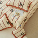 Elegant Beige Floral Reversible Quilt Set - Twin/Queen Size Julia M LifeStyles