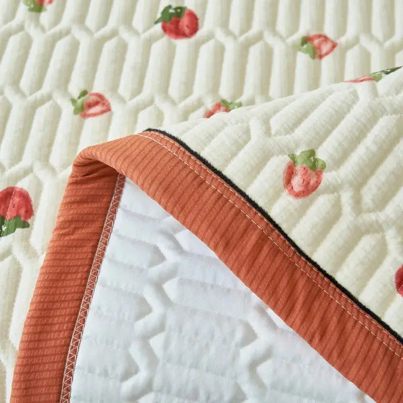 Elegant Beige Floral Reversible Quilt Set - Twin/Queen Size Julia M LifeStyles