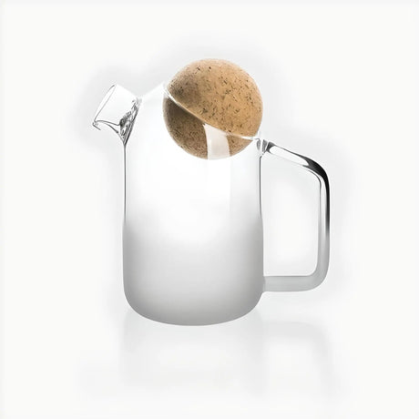 Elegant Blossom Glass Teapot with Wooden Lid by Julia M Lifestyles - Julia M LifeStyles