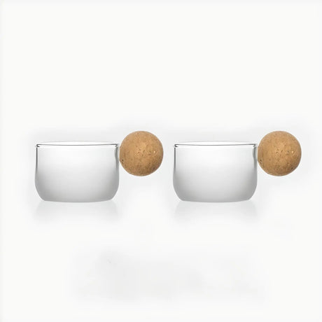 Elegant Blossom Glass Teapot with Wooden Lid by Julia M Lifestyles - Julia M LifeStyles