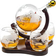 Creative Glass Decanter Set - Elegant Whiskey & Wine Globe Dispenser - Julia M LifeStyles