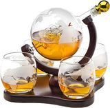 Creative Glass Decanter Set - Elegant Whiskey & Wine Globe Dispenser - Julia M LifeStyles