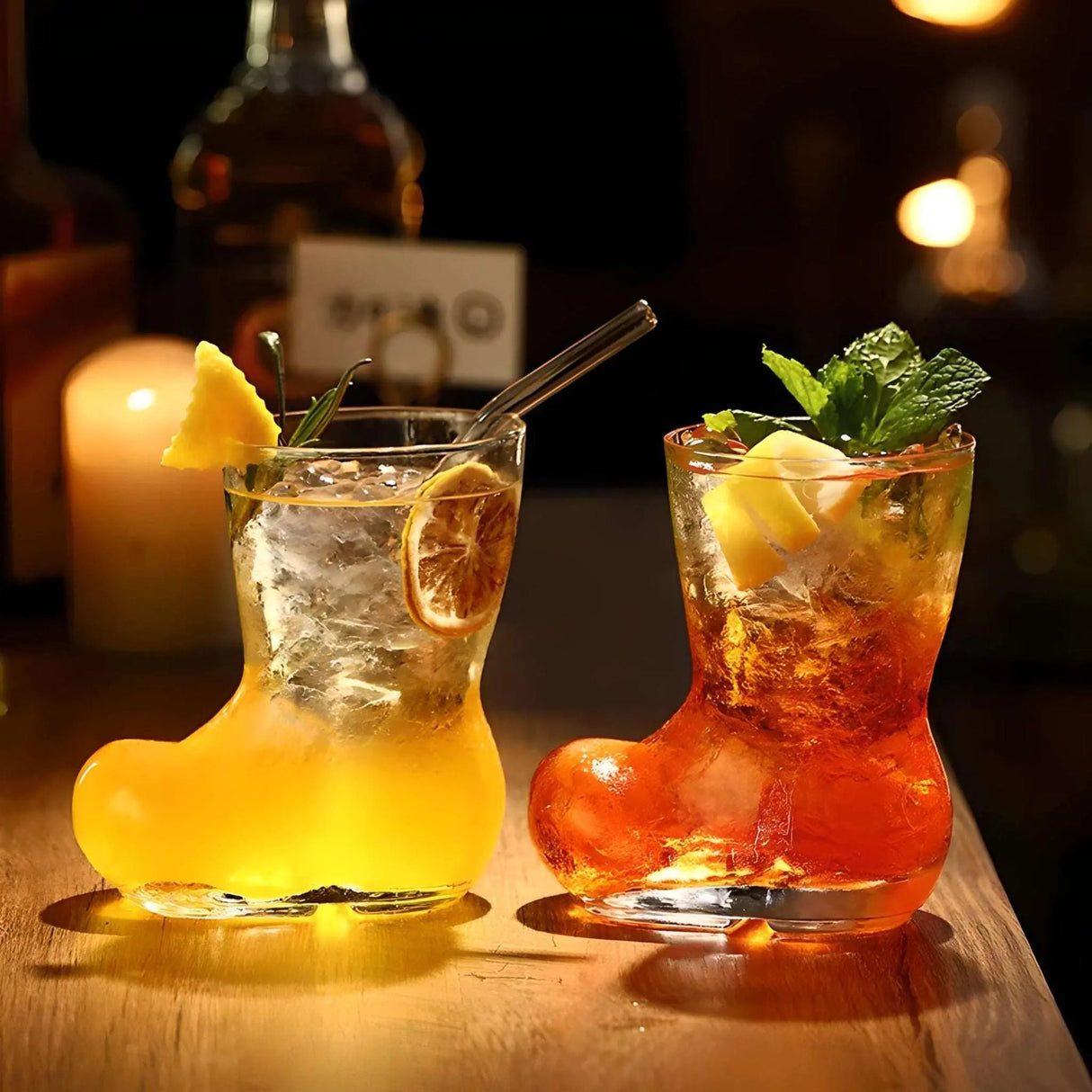 Elegant Glass Beer Boots - Unique Cocktail & Wine Cups - Julia M LifeStyles