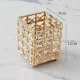 Elegant Crystal Tissue Box and Remote Control Holder - Julia M LifeStyles