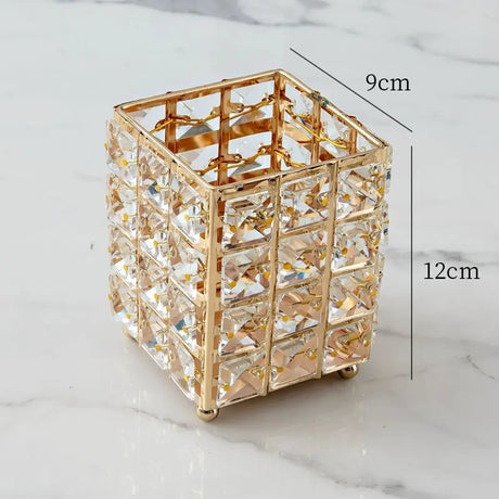 Elegant Crystal Tissue Box and Remote Control Holder - Julia M LifeStyles