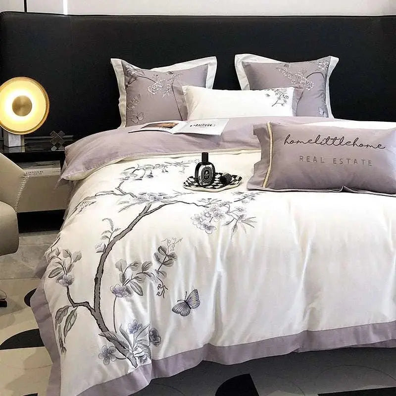 Luxury Cotton Duvet Cover Set - Hotel Comfort - Julia M LifeStyles