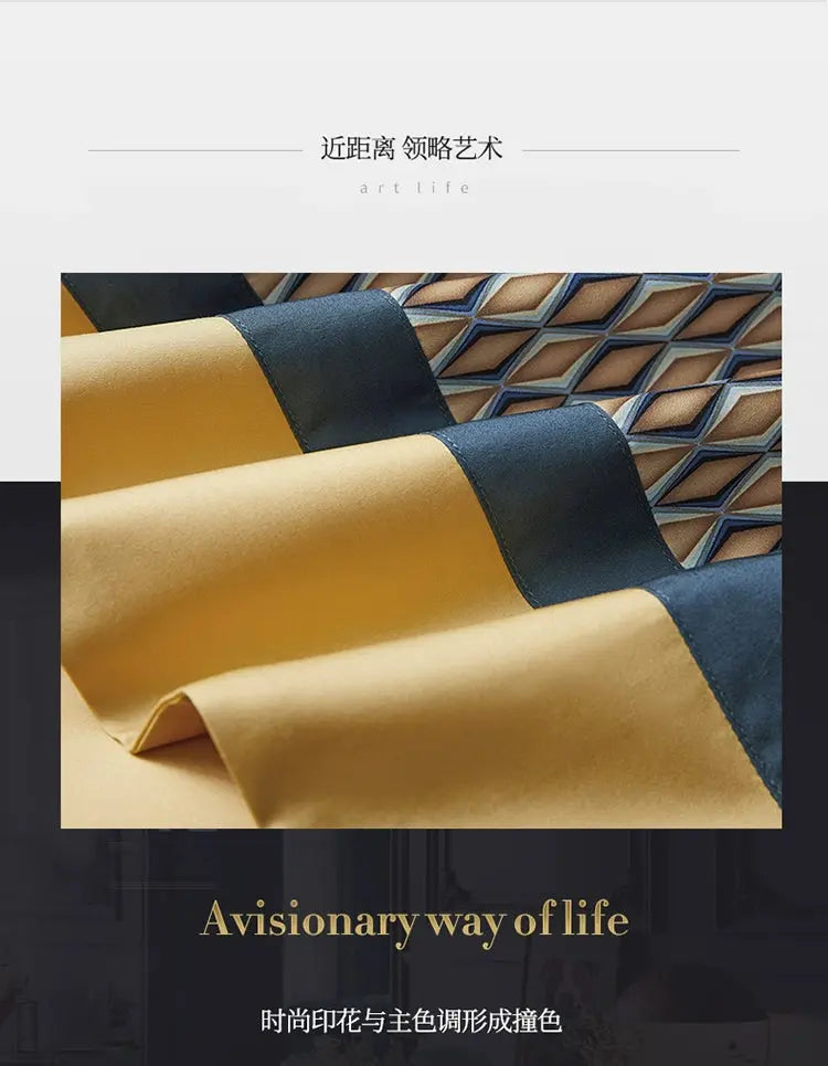 Premium Pima Cotton 4-Piece Bed Sheet Set in Geometric Design - Julia M LifeStyles