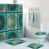Elegant Geometric Meander Mandala Bathroom Set Elegant Geometric Meander Mandala Bathroom Set 3256804124245702-YLQ3046-4PCS Set bathroom accessories 51
