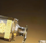 Luxury Golden Edge Crystal Whiskey Glass Set - Julia M LifeStyles