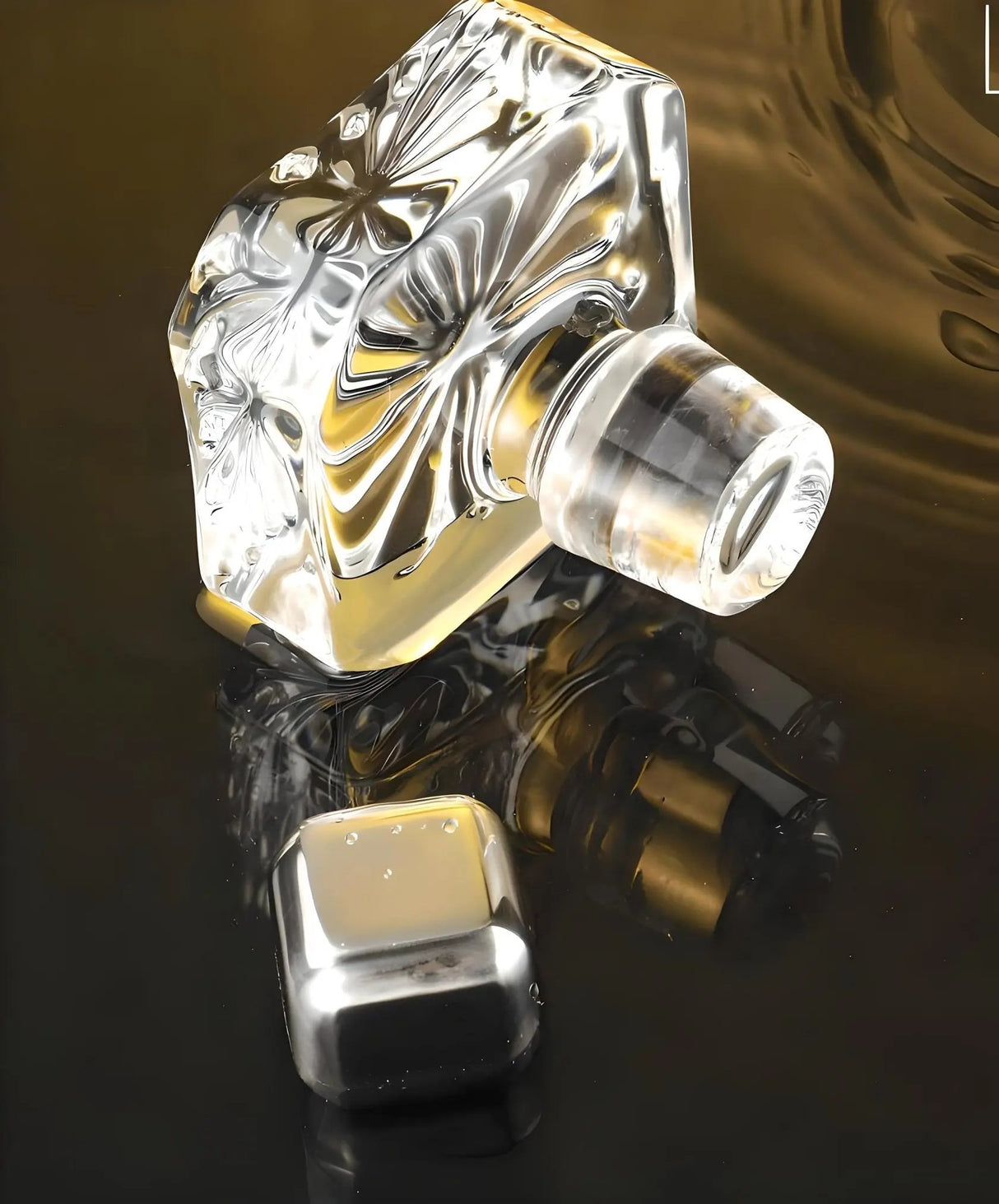 Luxury Golden Edge Crystal Whiskey Glass Set - Julia M LifeStyles