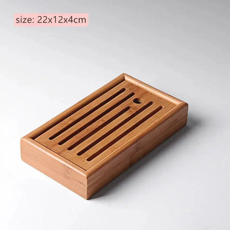 JINGDE Large Capacity Bamboo Tea Tray 🍵 - Julia M LifeStyles