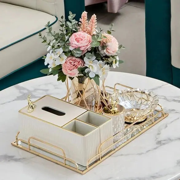 Elegant Multi-Functional Leather Tissue Box for Stylish Living Spaces - Julia M LifeStyles