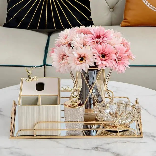 Modern Minimalist Multi - Functional Tissue Box White Accessible Luxury Paper Extraction Box Living Room Coffee Table Dining Table Classy Remote Control Storage - Julia M LifeStyles