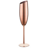 Elegant Stainless Steel Beveled Champagne Goblets - Julia M LifeStyles
