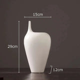 Elegant White Ceramic Vase - Julia M LifeStyles