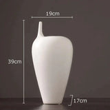 Elegant White Ceramic Vase - Julia M LifeStyles