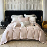 Embroidered Leaves Bedding Set - Julia M LifeStyles