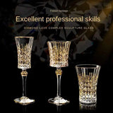 European Elegance Crystal Whiskey and Wine Glass Set - Julia M LifeStyles