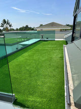 2FTX10FT Outdoor Artificial Grass Runway Blanket, Thick and Realistic Fake Grass Roll Decoration 1.38 "Pile Height
