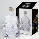 650ml Star Wars White Soldier Glass Jug Storm Trooper Spirit Bottle Empty Crystal Wine Glass Bottle Glass Cup Home Bar Tools eprolo