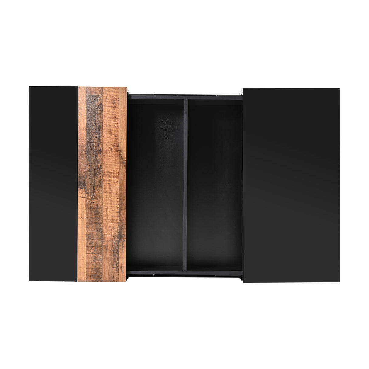 ON-TRANS 31.4 inches x 31.4 inches with sliding tabletop, high gloss center table, hidden storage room black