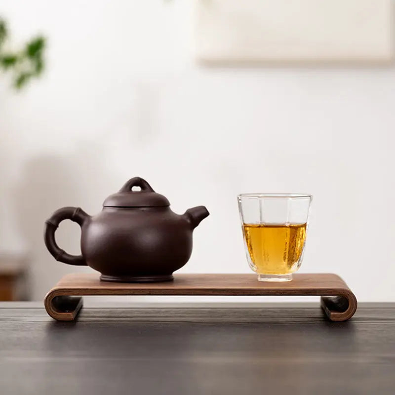 Retro - style Walnut Tea Tray, Wooden Soap - scented Candle Holder, Household Grocery Desktop Storage Box & Decorative Plate - Julia M LifeStyles