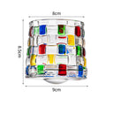 Hand drawn rotating glass cups multiple multi-purpose whiskey glasses rotating glass cups Julia M Home & Kitchen