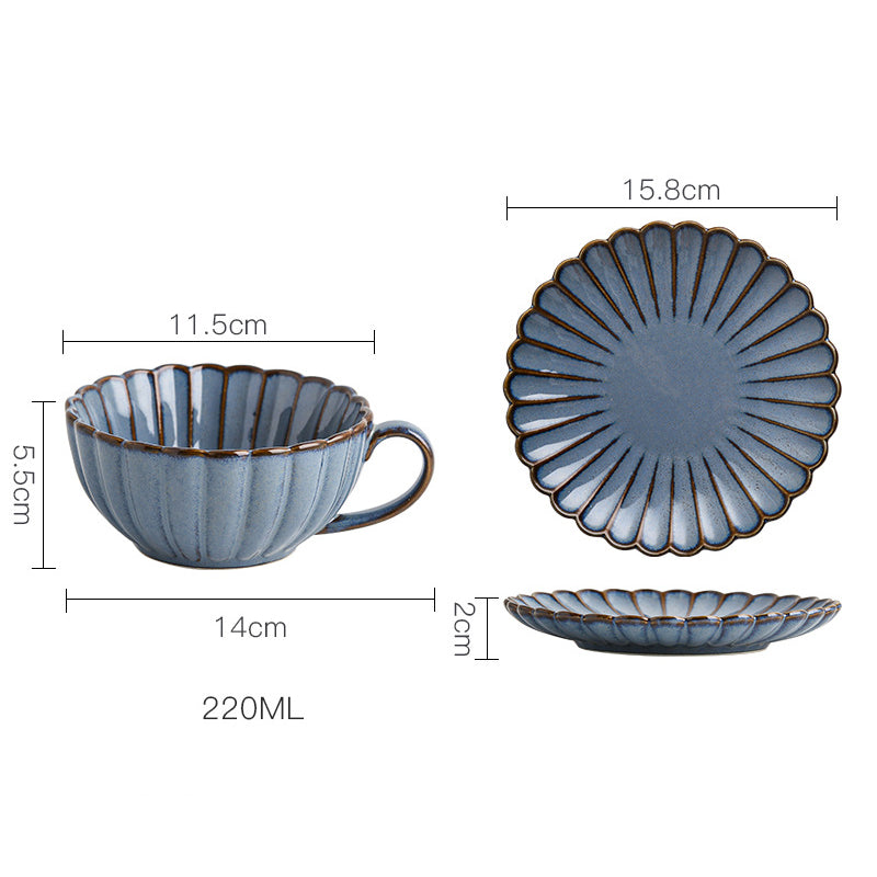 Kiku Ceramic Cup & Saucer Set