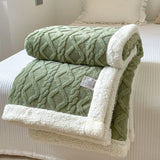 Double-Layer Polar Blanket – Thick Warm Soft Fleece for Cozy Comfort
