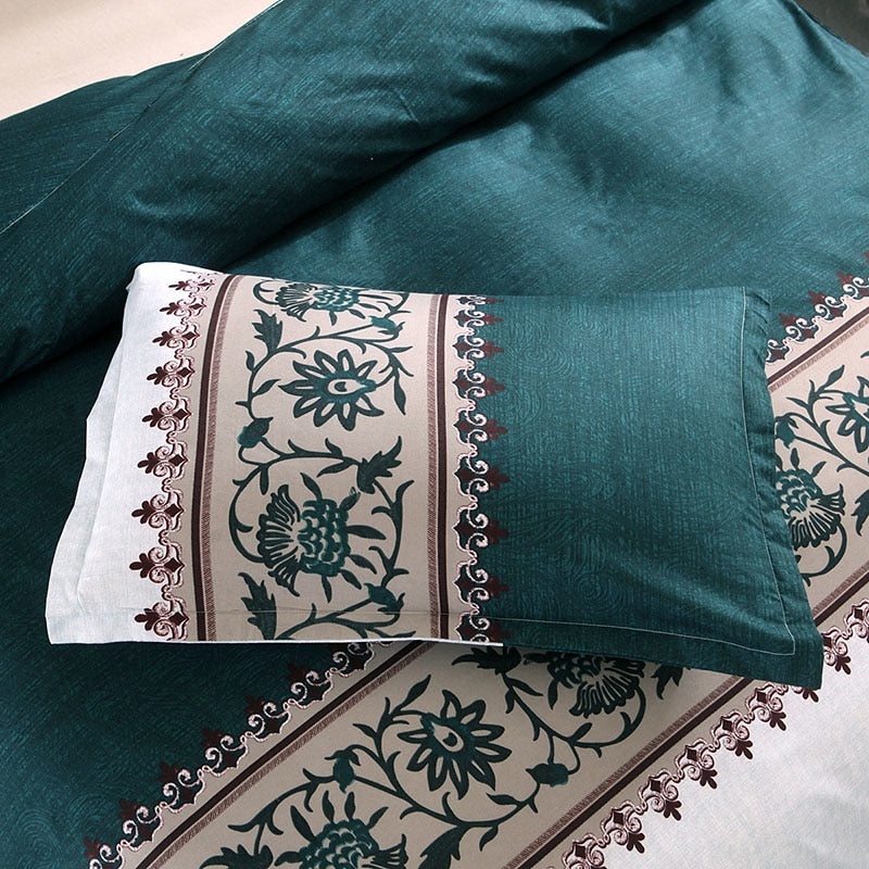 Modern Printed Polyester Duvet Cover Set with Pillowcases