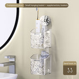 Suction tray rack bathroom shelf no punch bathroom wash table hanging basket wall hanging wall receiving rack