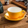 Nordic Ceramic Latte Cup – 300ml Artisan Coffee Cup with Contrast Rim